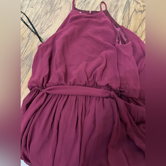 Donna Morgan Collection Maroon Evening Gown Size 2 - Picture 6 of 16